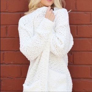 💕Avery💕in IVORY Popcorn Cardigan